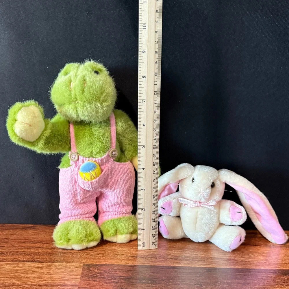 Easter Bunny and Frog Stuffed Animals